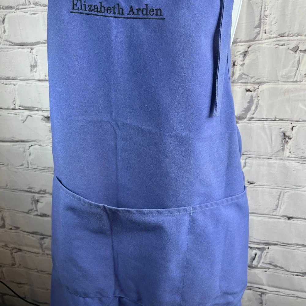Lot/2 ELIZABETH ARDEN Jacket & Apron SMALL Uniform Top Pockets Cosmetics Counter